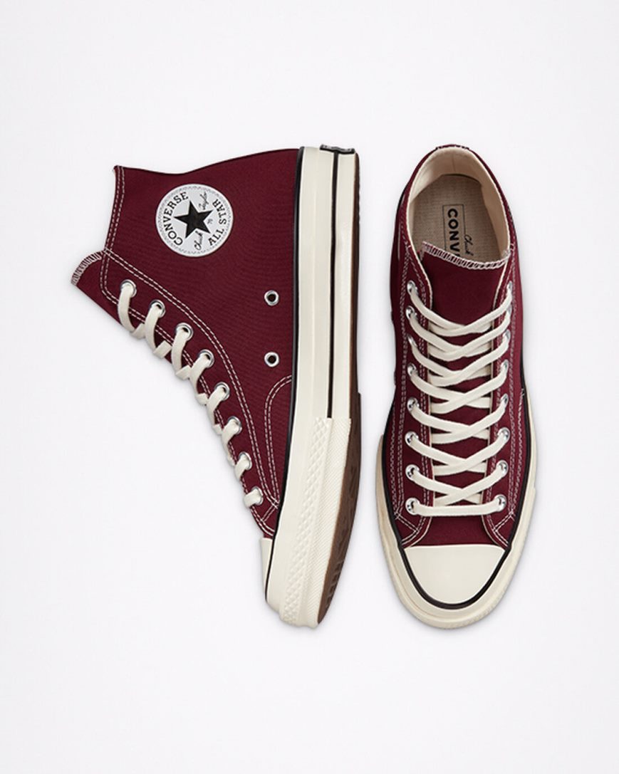 Men's Converse Chuck 70 Seasonal Color High Top Shoes Deep Burgundy / Black | AU 80349D